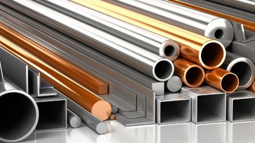 Different metallic construction materials