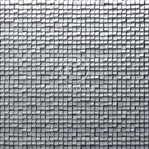 Abstract silver pixel background,  made of metallic cubes.