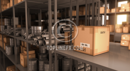 Boxes In Warehouse