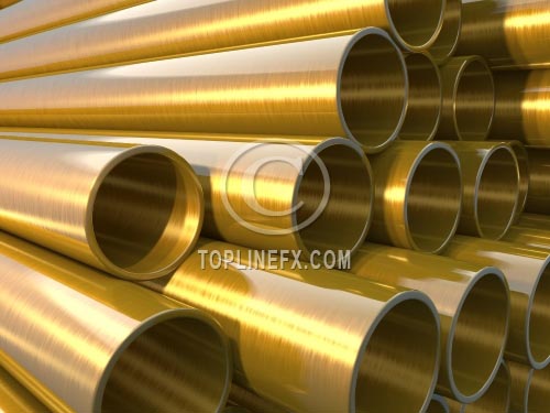 Copper round pipes