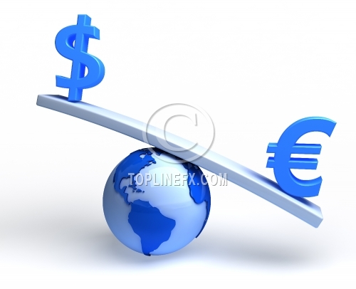 Dollar and euro on global teeterboard