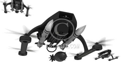 Drone Attack Illustration