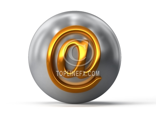 Email spherical symbol