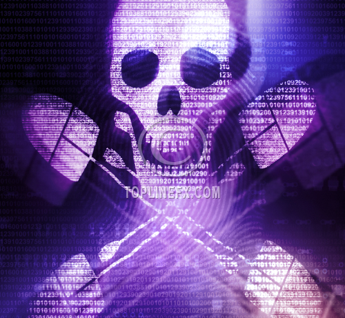 Hacker Cyber War Symbol 