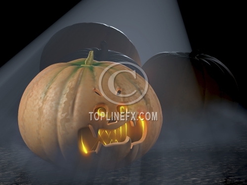 Halloween monster pumpkin
