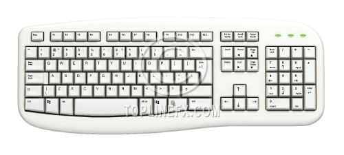 keyboard  isolated on white background