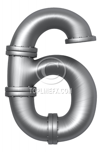Metal pipe letter