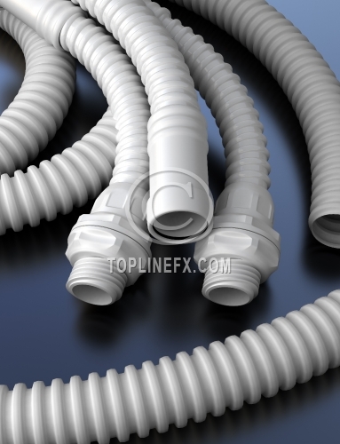 Plastic hoses with connectors