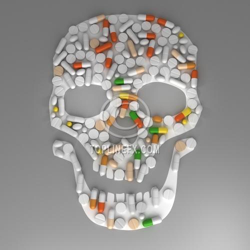 Poison Skull And  Medicine