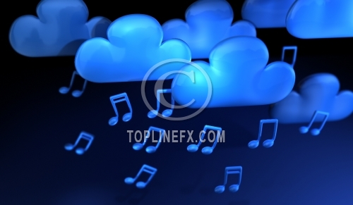Clouds Music Notes