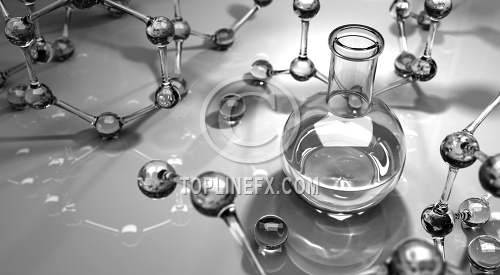 Science lab molecules 