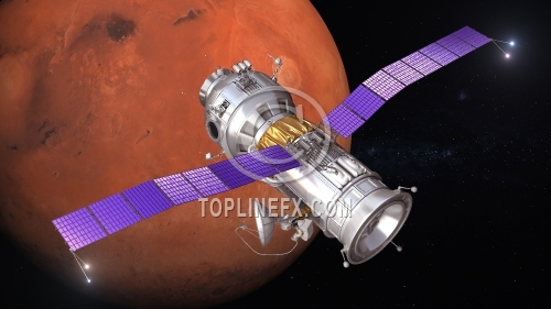 Space Station In Mars Orbit